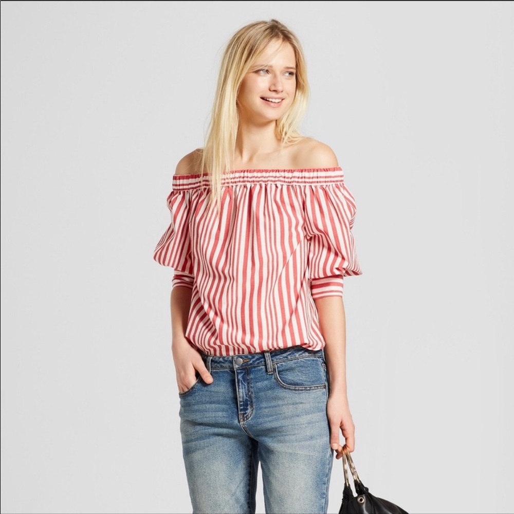 Who What Wear Striped Blouse